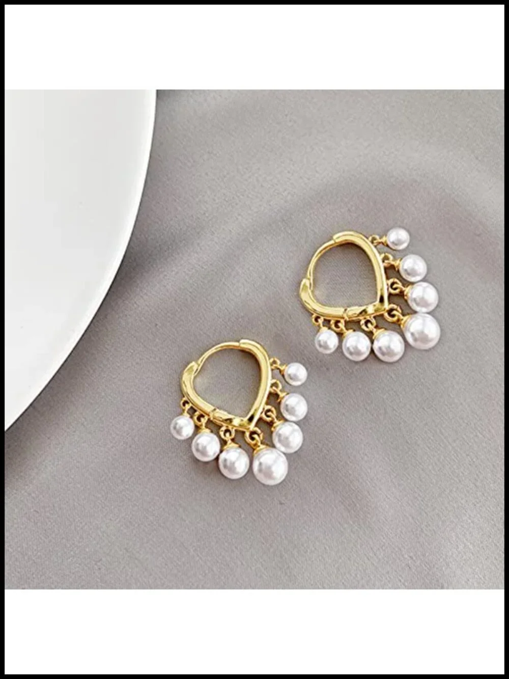 14K Gold Plated Dangle Huggie Hoop Earrings for Women Hypoallergenic Trendy